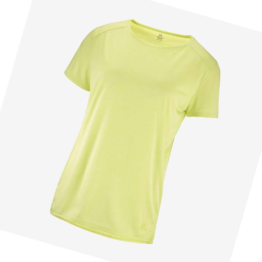 Camiseta Salomon OUTLINE SUMMER Mujer Verde Menta | MX 2548NWY